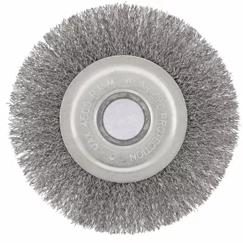 Щетка для УШМ 125 мм посадка 22,2 мм плоская витая проволока  СИБРТЕХ 746567 купить в Новом Уренгое