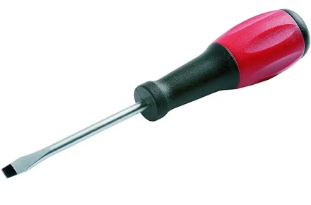 Отвертка ЗУБР &quot;МАСТЕР&quot;, хром-ванадиевая сталь, эргономичная двухкомпонентная рукоятка, SL 3,2х100мм 25231-03-10 купить в Новом Уренгое