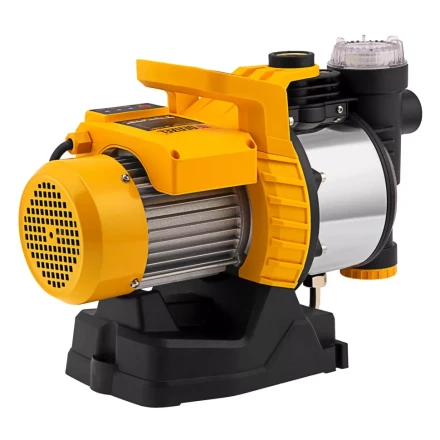 Садовый поверхностный насос Denzel 97305 GP1100SS, 1100 Вт, 4000 л/ч, подъем 45 м, пластик купить в Новом Уренгое