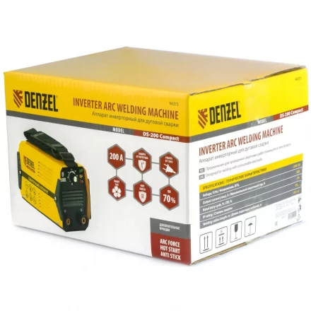 Аппарат инверторный дуговой сварки DENZEL DS-200 Compact 94373 купить в Новом Уренгое
