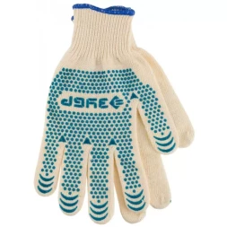 Перчатки ЗУБР "ЭКСПЕРТ" трикотажные, 12 класс, х/б, с защитой от скольжения, L-XL, 3 пары 11451-K3