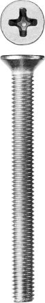 Винт ЗУБР &quot;МАСТЕР&quot; DIN 965, класс прочности 4.8, оцинкованный, M5x55мм, 5кг 303110-05-055 купить в Новом Уренгое