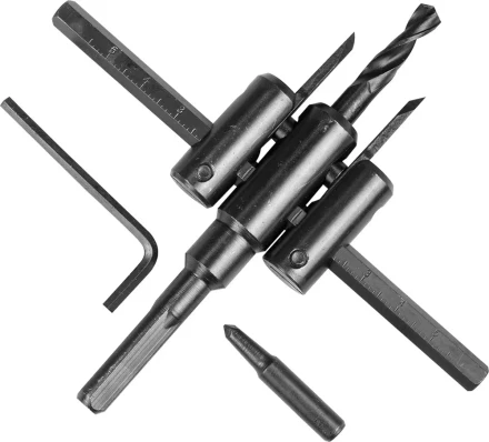 Сверло регулируемое, STAYER Profi 2944, двухрезцовое, по дереву, &quot;Балеринка&quot;, d=40-120мм 2944 купить в Новом Уренгое