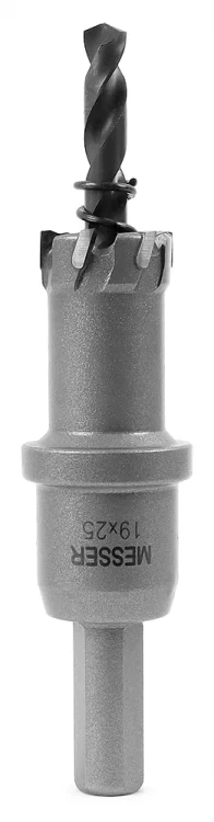 ТСТ коронка MESSER 19X25 с центрирующим сверлом и толкающей пружиной купить в Новом Уренгое