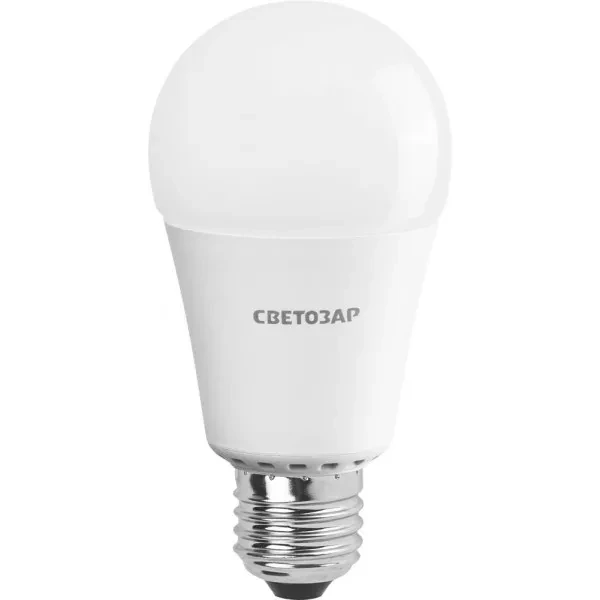 Лампа СВЕТОЗАР светодиодная "LED technology", цоколь E27(стандарт), яркий белый свет (4000К), 220В, 12Вт (100) 44508-100_z01 купить в Новом Уренгое