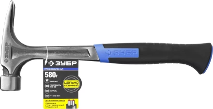 Молоток-гвоздодер ЗУБР цельнокованый с двухкомпонентной рукояткой серия ПРОФЕССИОНАЛ купить в Новом Уренгое