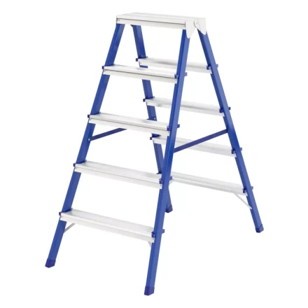 Стремянка двусторонняя 5 ступеней стальная Сибртех 97935 купить в Новом Уренгое