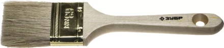 Кисть плоская  ЗУБР &quot;УНИВЕРСАЛ-ЭКСПЕРТ&quot;, натуральная щетина, деревянная ручка, 63мм 4-01005-063 купить в Новом Уренгое