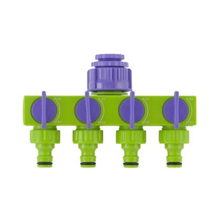 Разветвитель четырёхканальный 1/2&quot; 3/4&quot; регулируемый PALISAD 66425 купить в Новом Уренгое