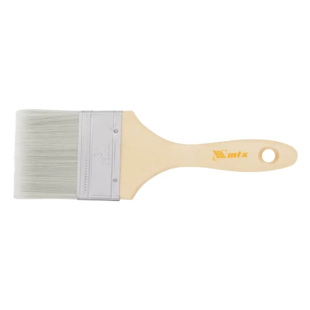 Кисть плоская для лаков &quot;Евро&quot; 3&quot;, искусственная щетина, деревянная ручка Matrix 83089 купить в Новом Уренгое