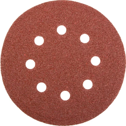 Круг шлифовальный универсальный STAYER &quot;MASTER&quot; из абразивной бумаги на велкро основе, 8 отверстий, Р60, 125мм, 5шт 35452-125-060 купить в Новом Уренгое