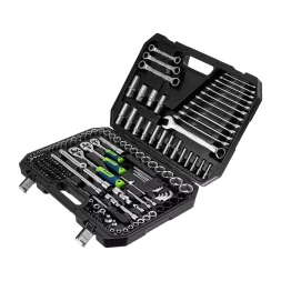 Набор инструментов Сибртех 14172, 1/2", 3/8", 1/4", пластиковый кейс 160 предм.