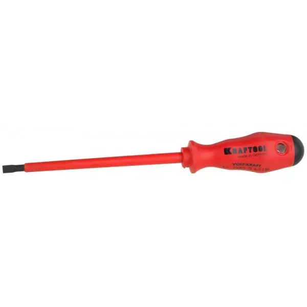 Отвертка KRAFTOOL "VOLT-KRAFT" 1000В, SL 6,5х150мм 25005-6.5-150 купить в Новом Уренгое