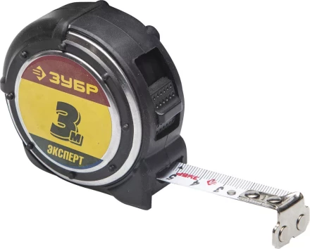 Рулетка ЗУБР &quot;ЭКСПЕРТ&quot; &quot;АНТЕЙ&quot;, металлический обрезиненный корпус, полотно с нейлоновым напылением, 3мх16мм 34053-03-16 купить в Новом Уренгое