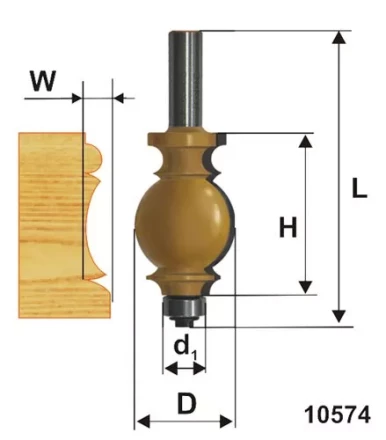 Фреза кромочная фигурная ф254х35мм хв 12мм 10574 купить в Новом Уренгое
