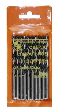 Сверло для дерева 5 мм спиральное 19125 купить в Новом Уренгое