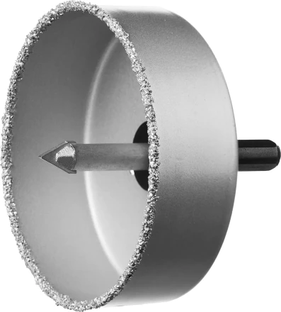 Коронка-чашка ЗУБР &quot;ПРОФЕССИОНАЛ&quot; c карбид-вольфрамовым нанесением, 89 мм, высота 25 мм, в сборе с державкой и сверлом 33360-089_z01 купить в Новом Уренгое