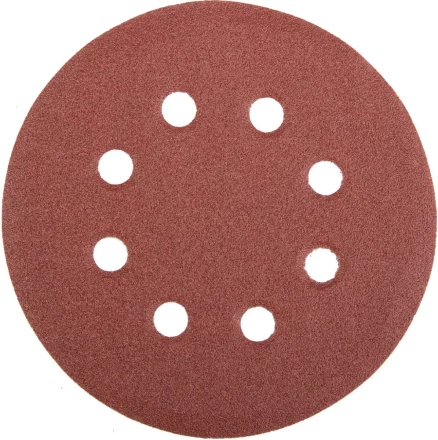 Круг шлифовальный универсальный STAYER &quot;MASTER&quot; из абразивной бумаги на велкро основе, 8 отверстий, Р120, 125мм, 5шт 35452-125-120 купить в Новом Уренгое