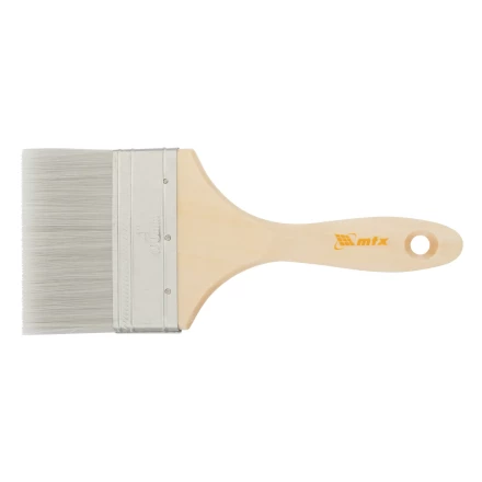 Кисть плоская для лаков &quot;Евро&quot; 4&quot;, искусственная щетина, деревянная ручка Matrix 83090 купить в Новом Уренгое