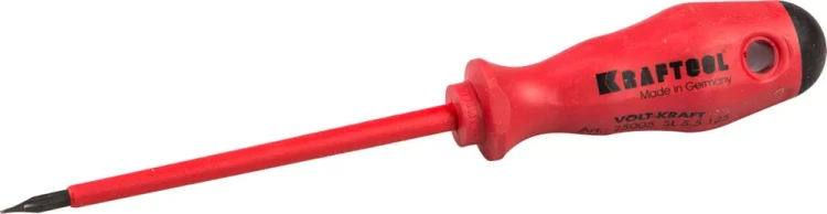 Отвертка KRAFTOOL "VOLT-KRAFT" 1000В, SL 5,5х125мм 25005-5.5-125 купить в Новом Уренгое
