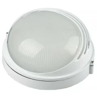 Светильник уличный СВЕТОЗАР влагозащищенный с верхним декоративным кожухом, цвет белый, 100Вт SV-57273-W
