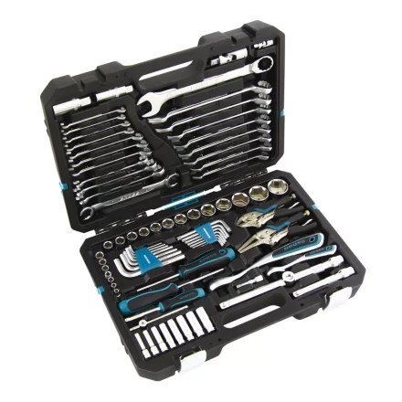 Набор инструментов 78 предметов , 120 зубьев, CrV, 1/4&quot;, 1/2&quot; Gross 14148 купить в Новом Уренгое