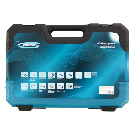 Набор инструментов 78 предметов , 120 зубьев, CrV, 1/4&quot;, 1/2&quot; Gross 14148 купить в Новом Уренгое