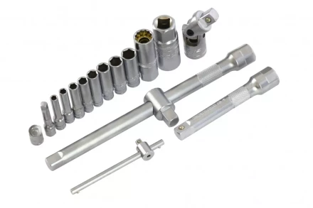 Набор инструментов 78 предметов , 120 зубьев, CrV, 1/4&quot;, 1/2&quot; Gross 14148 купить в Новом Уренгое