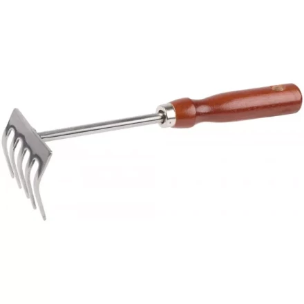 Грабельки GRINDA из нержавеющей стали с деревянной ручкой, 250 мм 8-421149_z01 купить в Новом Уренгое