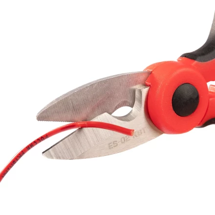 Ножницы электрика универсальные КВТ ES-02 для резки проводов до 6 мм (102358) купить в Новом Уренгое