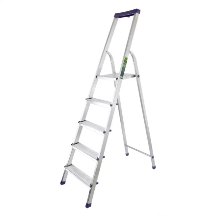 Стремянка алюминиевая с органайзером &quot;УНИВЕРСАЛ&quot; 5 ступеней Сибртех 97895 купить в Новом Уренгое