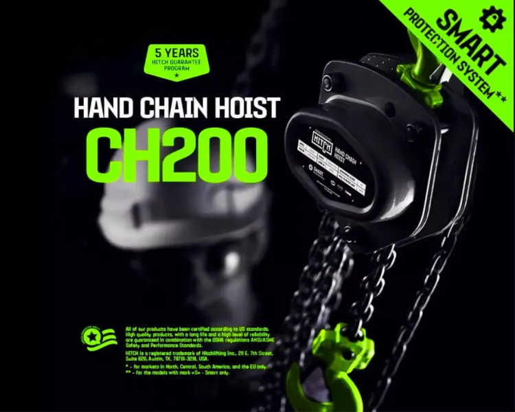 Таль ручная цепная HITCH CH200-G, 2 т, 12 м. Гальваническая цепь купить в Новом Уренгое