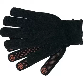 Перчатки вязаные хлопкоэфирные плюшевые, ПВХ &quot;точка&quot;, 7 кл., 55 гр. СИБРТЕХ Россия 67769 купить в Новом Уренгое