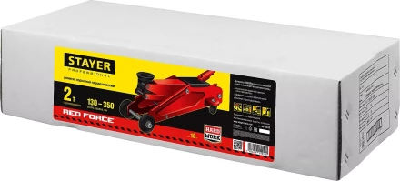 Домкрат гидравлический подкатной &quot;RED FORCE&quot;, 2т, 130-350мм, STAYER 43153-2 43153-2 купить в Новом Уренгое