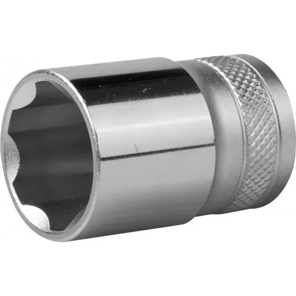 Торцовая головка KRAFTOOL "INDUSTRIE QUALITAT", Cr-V, SUPER-LOCK, хромосатинированная, 1/2", 19 мм 27801-19_z01 купить в Новом Уренгое