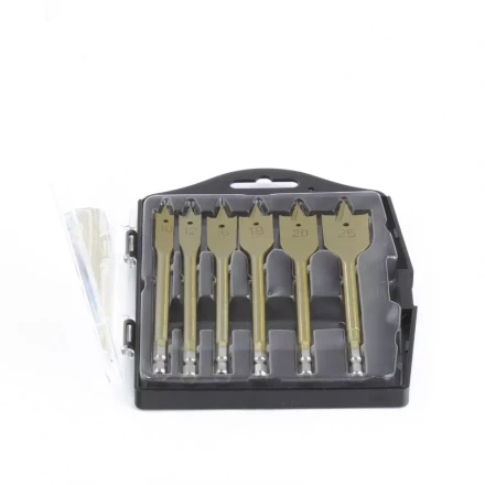 Набор сверл перовых по дереву 10-12-16-18-20-25 мм 6 штук пластик. кейс MATRIX 70445 купить в Новом Уренгое