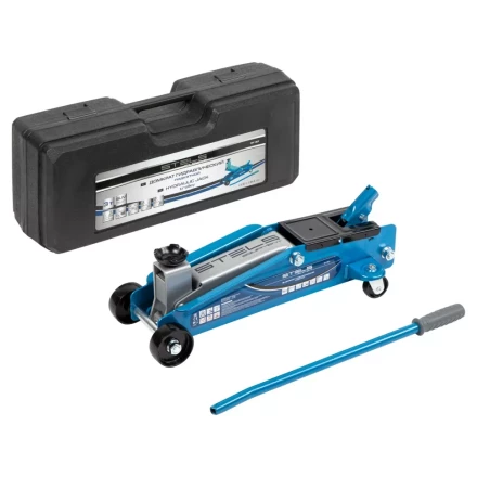 Домкрат гидравлический подкатной, высокий подъем, 3т, SUV, 190-535 мм, в кейсе Stels 51157 купить в Новом Уренгое