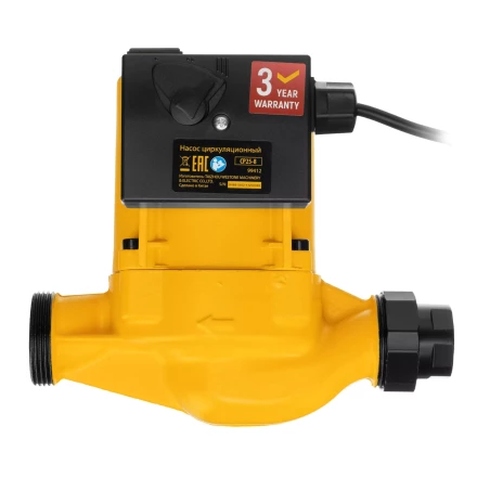 Циркуляционный насос CP25-8, напор 8 м, 130 л/мин, 1 м кабель, монт. длина 180 мм Denzel 99412 купить в Новом Уренгое