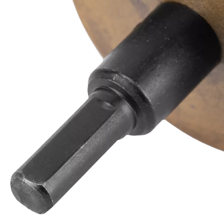 Коронка по металлу HSS, 53 мм, нитридтитановое покрытие Denzel 724117 купить в Новом Уренгое