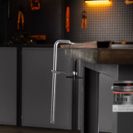 Струбцина F-образная Denzel, 80x300мм, кованая 20466 купить в Новом Уренгое