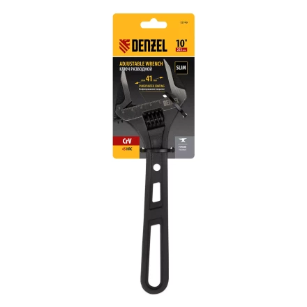 Ключ разводной Denzel 15749, 250 мм, CrV, кованый купить в Новом Уренгое