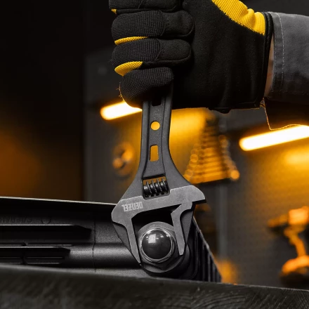 Ключ разводной Denzel 15749, 250 мм, CrV, кованый купить в Новом Уренгое