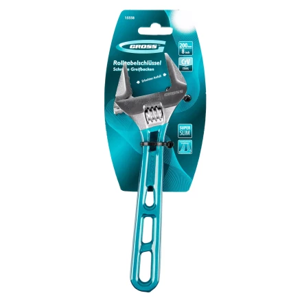 Ключ разводной 200 мм Gross 15558, CrV, облегченный купить в Новом Уренгое