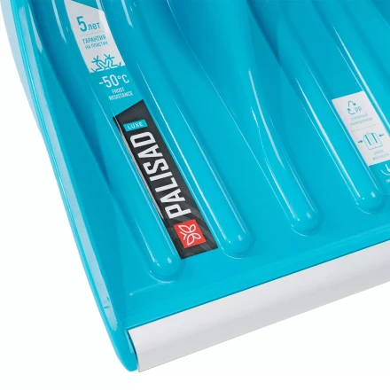 Лопата для уборки снега Palisad 61776, полипропилен, 350х405х1300мм, алюминиевый черенок, ПВХ накладка, LUXE купить в Новом Уренгое