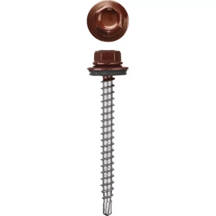 Саморезы СКД кровельные, RAL 3005 темно-красный, 29 х 4.8 мм, 2 500 шт, для деревянной обрешетки, STAYER 30300-48-029-3005 купить в Новом Уренгое