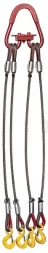 Строп канатный четырехветвевой 4СК 2 т L=1.5 м Звено РТ-3 с кч Гост 1.0 т опрессовка