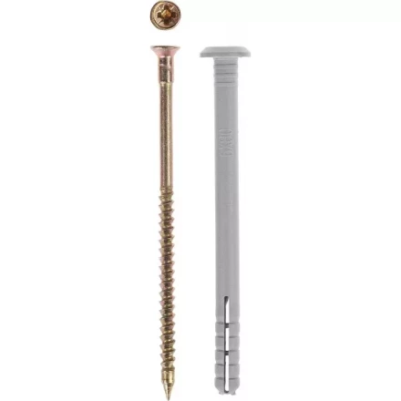 Дюбель-гвоздь ЗУБР &quot;МАСТЕР&quot; полипропиленовый, грибовидный бортик, 6 x 40 мм, 100 шт 4-301355-06-040 купить в Новом Уренгое