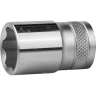 Торцовая головка KRAFTOOL "INDUSTRIE QUALITAT", Cr-V, SUPER-LOCK, хромосатинированная, 1/2", 17 мм 27801-17_z01 купить в Новом Уренгое