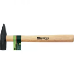 Молоток слесарный с квадратным бойком и деревянной рукояткой 1000 г Россия 10301