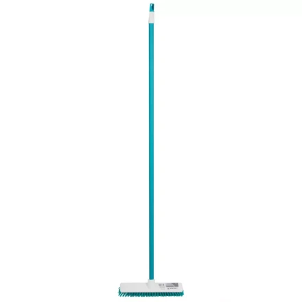 Щетка пластмассовая для чистки ковров, 27 cм, c черенком, 120 см, бирюзовая щетина, Home Palisad 935505 купить в Новом Уренгое